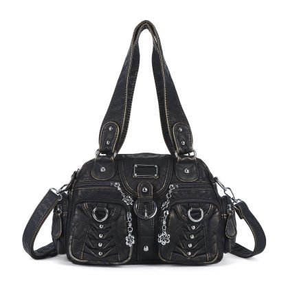 Punk style rivet chain women's bag