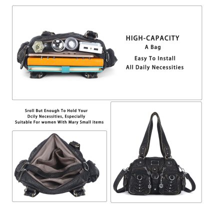 Punk style rivet chain women's bag - Image 3