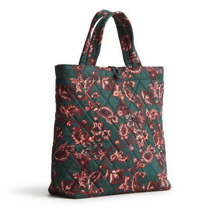 Flower Secret Quilted Backpack Tote Bag - Image 3