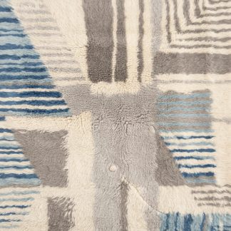 Geometric patchwork handmade carpet