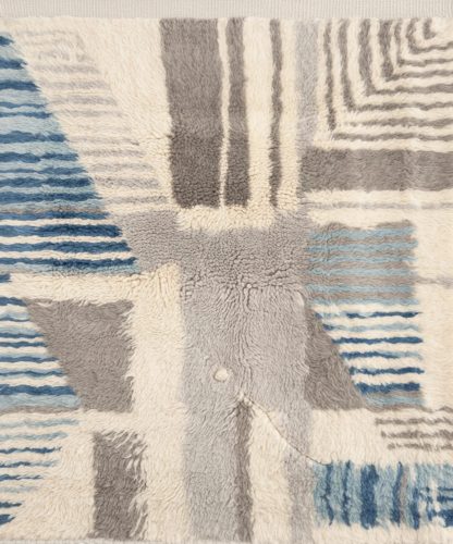 Geometric patchwork handmade carpet