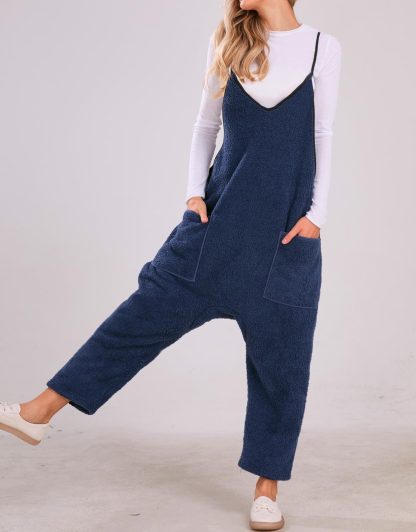 Women's Sherpa Fleece Jumpsuit - Image 7