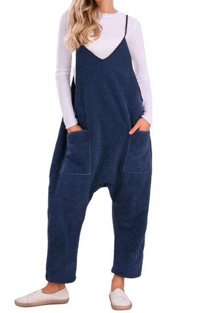 Women's Sherpa Fleece Jumpsuit