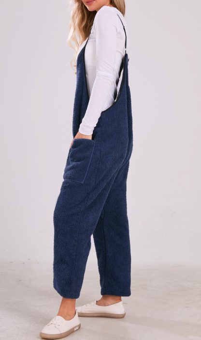 Women's Sherpa Fleece Jumpsuit - Image 3