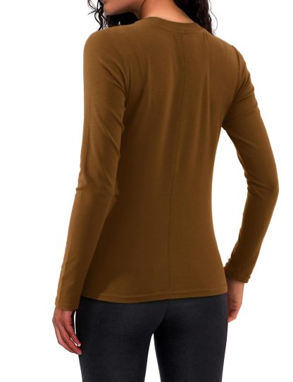 Slim-fit half-high collar long-sleeved base top - Image 4