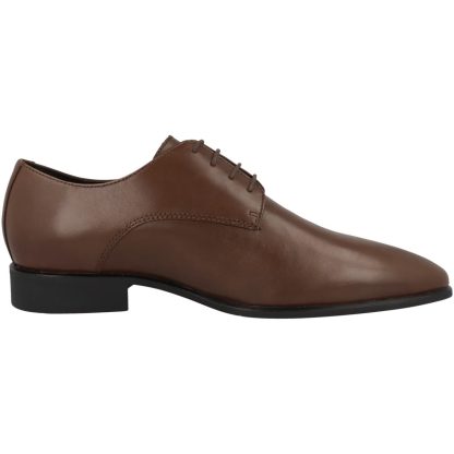 Brown leather derby shoes - Image 3