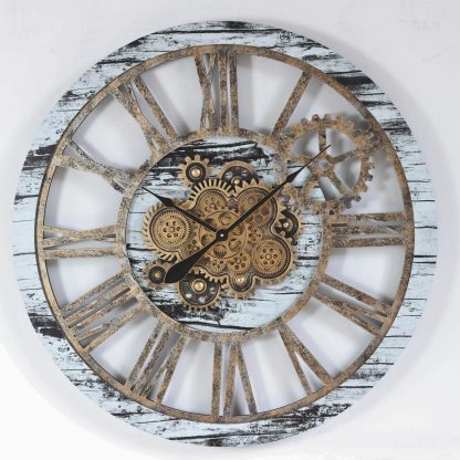 Industrial Retro Gear Art Wall Clock - Image 4