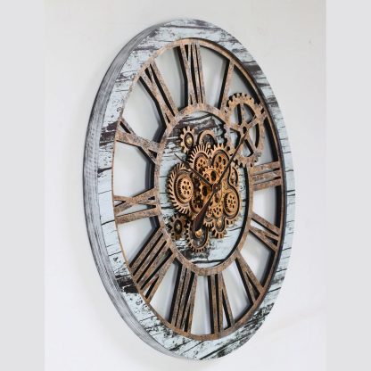 Industrial Retro Gear Art Wall Clock - Image 3