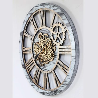 Industrial Retro Gear Art Wall Clock - Image 2