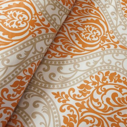 Orange damask bedding - Image 10