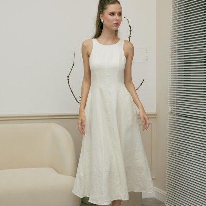 Minimalist sleeveless waist dress - Image 5