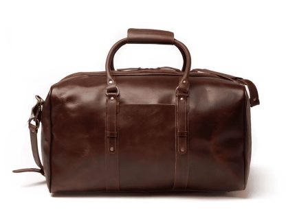 A caramel brown travel bag - Image 5