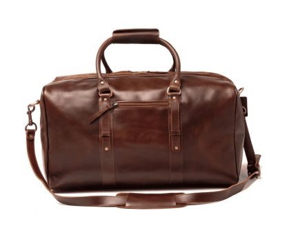 A caramel brown travel bag - Image 2