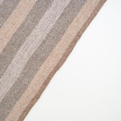 Soft and warm striped wool blend throw blanket - Image 4
