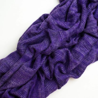 Dark purple contrast black tassel blend throw blanket - Image 9