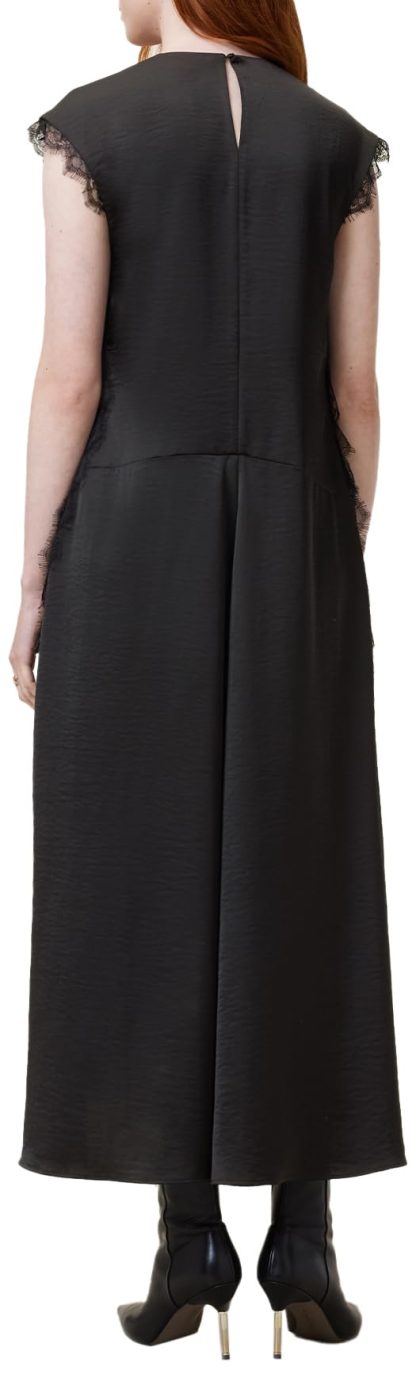 Black lace patchwork irregular dress - Image 7