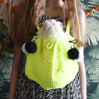 Fluorescent Party Knitted Pet Bag