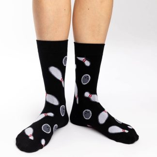 Bowling themed fun sports socks