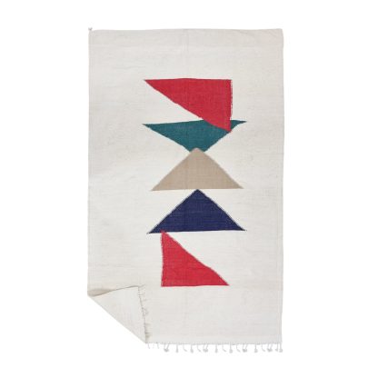 Handmade contrasting triangle carpet - Image 11