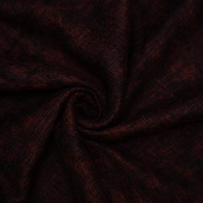 Dark brown contrast black tassel blended blanket - Image 4
