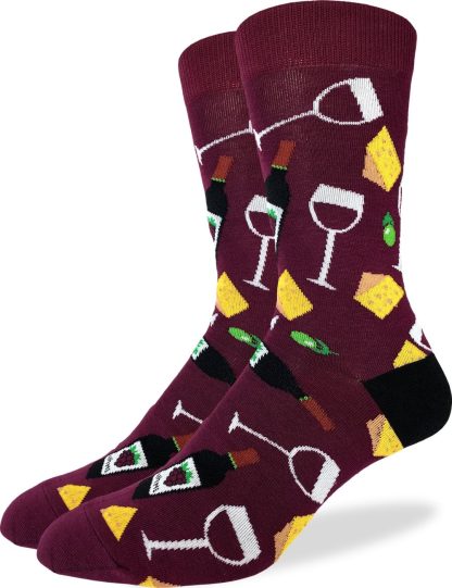 Wine and food themed fun socks - Image 2
