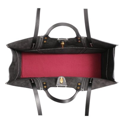 Black and white contrast large capacity handbag - Image 8