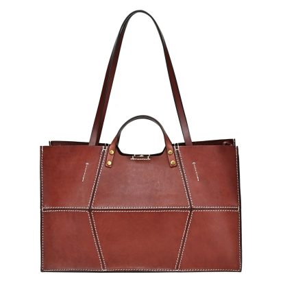 Black and white contrast large capacity handbag - Image 6