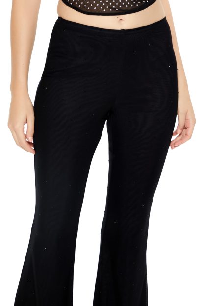 Black Diamond Slit Bootcut Casual Pants - Image 6
