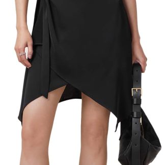 Black irregular lace dress