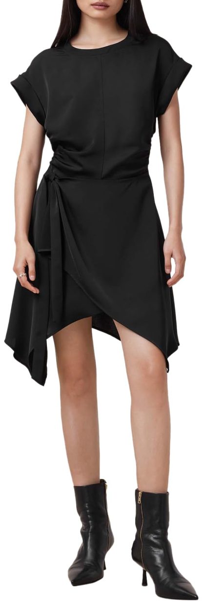 Black irregular lace dress - Image 5