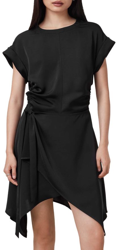 Black irregular lace dress - Image 2