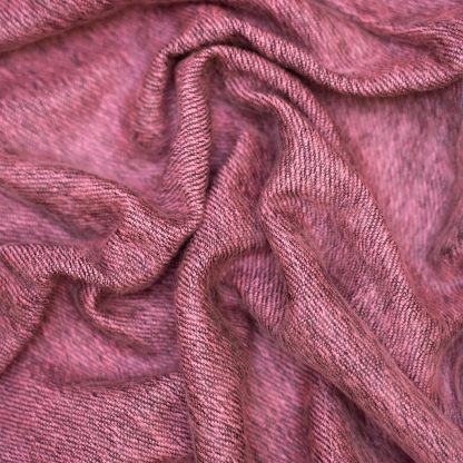 Soft Mist Berry Contrast Stitched Throw Blanket - Image 2