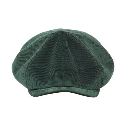 Dark green corduroy vintage newsboy cap - Image 5