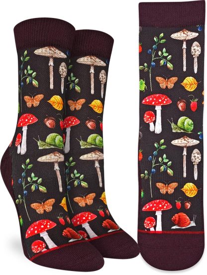 Forest mushroom and insect themed art socks - Image 2