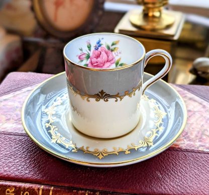 French court bone china cup and saucer set
