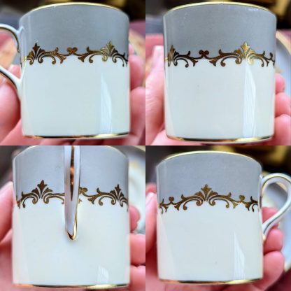 French court bone china cup and saucer set - Image 5