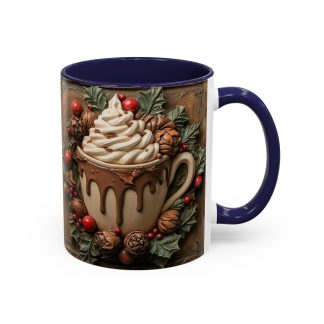 Christmas Hot Chocolate Embossed Mug
