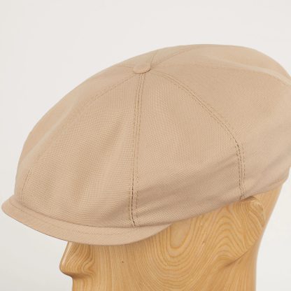 Vintage light khaki newsboy cap - Image 8