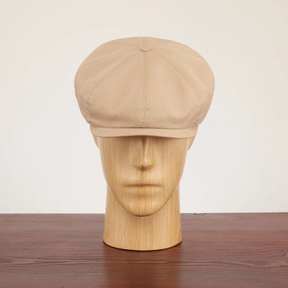 Vintage light khaki newsboy cap - Image 2