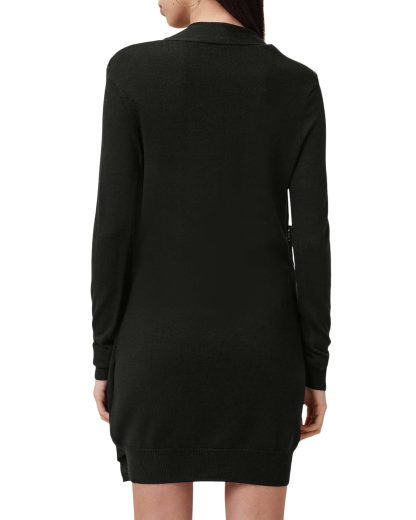 Black pile collar knit dress - Image 5