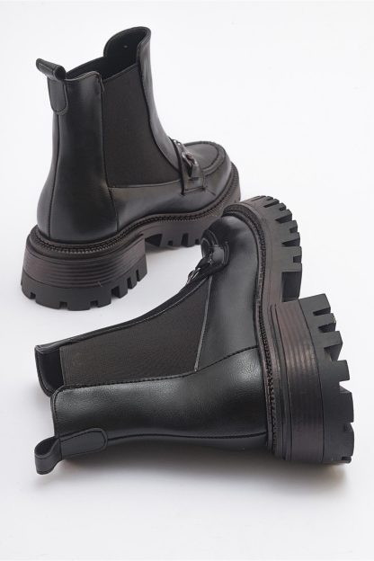 Cool horsebit platform ankle boots - Image 5