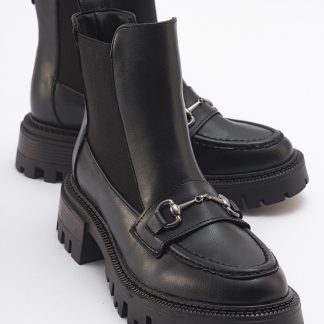 Cool horsebit platform ankle boots