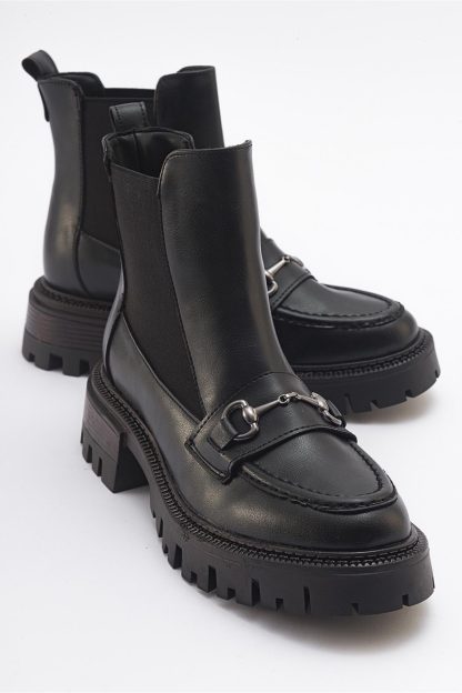 Cool horsebit platform ankle boots