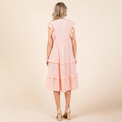 Sweet and romantic V-neck ruffled cake dress - Image 2