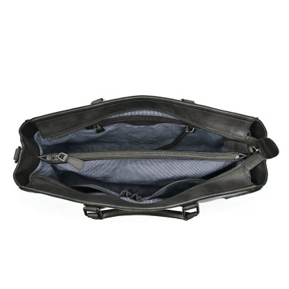 Vintage distressed leather men's briefcase - Image 5