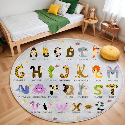 Animal Alphabet Encyclopedia Children's Carpet - Image 5