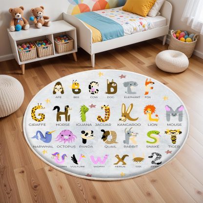 Animal Alphabet Encyclopedia Children's Carpet - Image 3