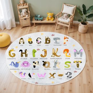 Animal Alphabet Encyclopedia Children's Carpet