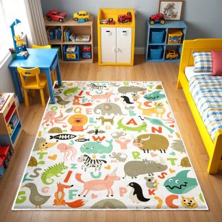 Animal Alphabet Paradise Children's Carpet