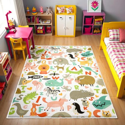Animal Alphabet Paradise Children's Carpet - Image 2